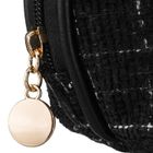 Rovicky, kosmetyczka, tkanina syntetyczna, 1-komorowa, krata, czarna