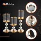 Ruhhy, świecznik, lampion, złoty, 3 szt.