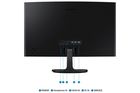 Samsung, LS24D360GAUXEN, monitor LED, czarny, 24", 100 Hz