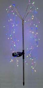 Saska Garden, lampa solarna, drzewko, 120 LED, multikolor, 72 cm