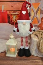 Saska Garden, skrzat, gnom świąteczny na teleskopach, 25-15-60-75 cm