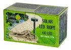 Saska Garden, sznur jutowy z lampami solar, 60 led, 4.5 m