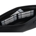 Saszetka do ręki, czarna, skóra ekologiczna, Rovicky