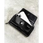 Saszetka na biodro, czarna, skórzana, Rovicky