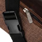 Saszetka na biodro, nerka, brązowa, Loren