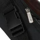 Saszetka na biodro, nerka, czarna, Loren