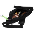 Saszetka na biodro, nerka, czarna, Peterson