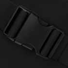 Saszetka na biodro, nerka, czarna, Peterson