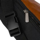 Saszetka na biodro, nerka, czarno-brązowa, Loren