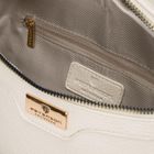 Saszetka na biodro, nerka, jasnobeżowa, skóra ekologiczna, Peterson