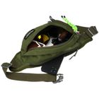 Saszetka na biodro, nerka, zielona, Peterson