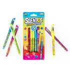 Scentos, pachnące długopisy, żelowe, neonowe, 5 kolorów