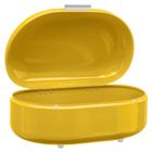 Secret de Gourmet, metalowy chlebak, retro żółty, 40-25-17 cm