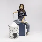 Sipo, kosz na zabawki XL, bawełniany, wodoodporny, zamykany na ściągacz, Jeżyk