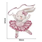 Sipo, naklejki na ścianę do pokoju dziecięcego, Króliczek Baletnica