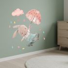 Sipo, naklejki na ścianę do pokoju dziecięcego, Królik na deskorolce