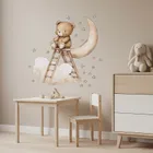 Sipo, naklejki na ścianę do pokoju dziecięcego, Miś na drabinie