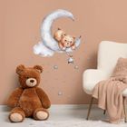 Sipo, naklejki na ścianę do pokoju dziecięcego, Miś na księżycu