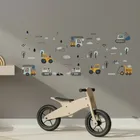 Sipo, naklejki na ścianę do pokoju dziecięcego, Traktory i koparki