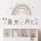 Sipo, naklejki na ścianę do pokoju dziecięcego, Zwierzątka i tęcza