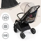 Sipo, siatkowy organizer do wózka, torba do przechowywania XL