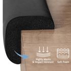 Sipo, zestaw piankowych zabezpieczeń narożników mebli, czarne, 4 szt.