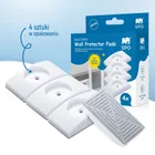 Sipo, zestaw podkładek ochronnych ściennych do bramek zabezpieczających, białe, 4 szt.