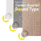 Sipo, zestaw silikonowych, transparentnych zabezpieczeń narożników mebli, okrągłe, 12 szt.