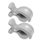 Sipo, zestaw uniwersalnych klipsów do wózka, szare, 2 szt.