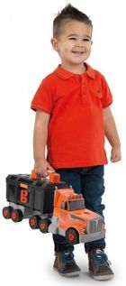 Smoby, Black&Decker, ciężarówka z walizką z narzędziami 2w1