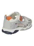 Sneakersy chłopięce, szare, skórzana wkładka, American Club