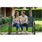 Sofotel, Luca, ławka ogrodowa z oparciem, 117,5-83-57 cm