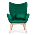 Sofotel, Norse, fotel uszak z podnóżkiem, ciemno zielony