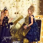 Souza! Bella, peleryna z kapturem i cekinową narzutką, kostium, 3-4 lata