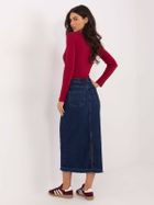 Spódnica jeansowa damska, granatowa, Sublevel