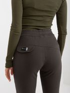 Spodnie dresowe damskie, khaki, Relevance