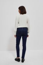 Spodnie jeansowe damskie, granatowe, Moodo