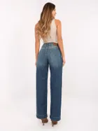 Spodnie jeansowe damskie, granatowe, Sublevel