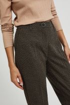 Spodnie materiałowe damskie, czarne, Moodo