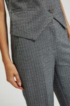 Spodnie materiałowe damskie, szare, Moodo