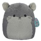 Squishmallows, Fuzzamallows, Miper, Chinchilla, szara szynszyla, maskotka, 30 cm