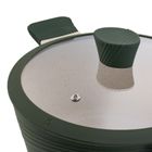 Starke Pro, Naturale, zestaw garnków marmurowych z pokrywką i patelnia, 10 elementów