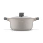 Starke Pro, Stoneware Marble, zestaw garnków z pokrywką i patelnia, 10 elementów