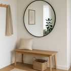 Stilovo, Noor, lustro okrągłe, metalowa rama, 80 cm