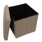 Storage Solutions, pufa ze schowkiem, Boucle Bini, 38-38-38 cm