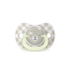 Suavinex, SX Pro, Wild & Free, smoczek fizjologiczny, beżowy, świecący, 0-6 m, 2 szt.