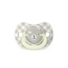 Suavinex, SX Pro, Wild & Free, smoczek fizjologiczny, beżowy, świecący, 6-18 m, 2 szt.