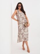 Sukienka damska, beżowa, Sublevel