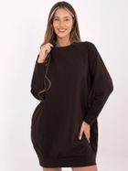 Sukienka damska, brązowa, Basic Feel Good