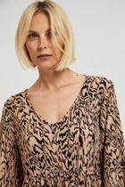 Sukienka damska, brązowa, Moodo